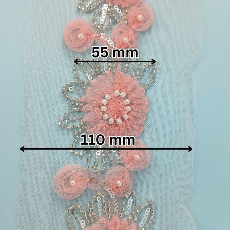 Ukrasna traka / Perlice - Biser / 55 mm