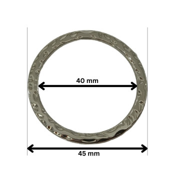 PREMIUM Ukrasna okrugla alka 40 mm
